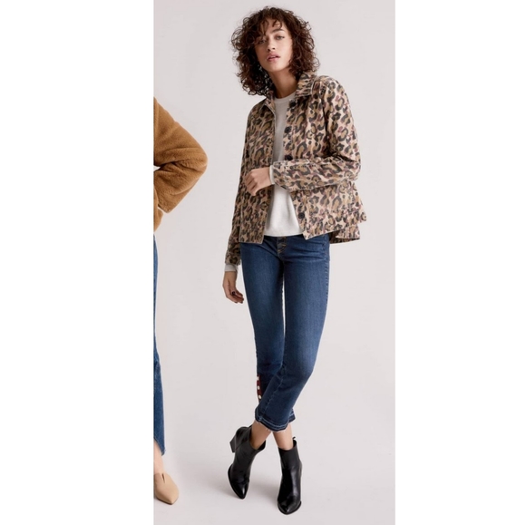 Veronica Beard Mercer Leopard Print Jacket